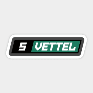 Sebastian Vettel 5 F1 Driver Sticker